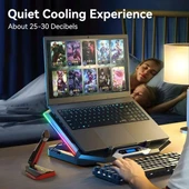 ICE COOREL Oyun Laptop Soğutucu - 27.9-43.9 cm - 6