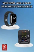 Bluetooth Bağlantılı Kablosuz Kulaklık ve Yeni Nesil Akıllı Saat 5.0 Bluetooth thumbnail 2
