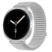 Samsung Galaxy Watch 8 44mm 40mm 47mm İle Uyumlu Naylon Spor Loop Kordon Ayarlanabilir Rahat ve Dayanıklı  Gri thumbnail 1