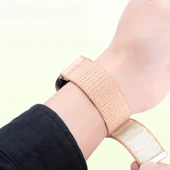 Samsung Galaxy Watch 8 44mm 40mm 47mm İle Uyumlu Naylon Spor Loop Kordon Ayarlanabilir Rahat ve Dayanıklı  Pudra - 3