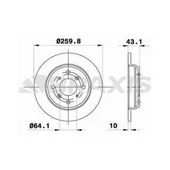ARKA FREN DISK AYNASI HONDA ACCORD PRELUDE 2.2I - BRAXIS AE0744 - 1
