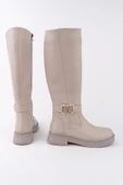 Muggo AVENTRA Kemer ve Toka Detaylı Fermuarlı Kadın Çizme - 8