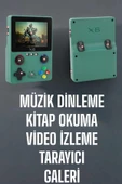 3.5 İnç Ekran 1000 Oyunlu Oyun Konsolu El Atarisi Miüzik Dinleme ve Kitap Okuma - 3