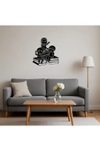 Akman Öğrenciler ve Kitaplar MDF Dekoratif Duvar Tablosu 90 cm x 94,8 cm - ACL6204801-2313 - 4
