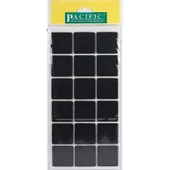 Pacific 6035 BL Yapışkanlı Keçe 35 mm X 35 mm Siyah - 1