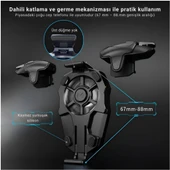 Coofbe Profesyonel Turbo Fan 4000Mah 6000RPM 2İN1 Ayarlanabilir Tetik Telefon Soğutucu Radyatör 3 Kademeli thumbnail 10