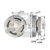 KRANK KASNAGI DOBLO ALBEA FIORINO LINEA 1,3 MULTIJET 16V - GATES TVD1075 - 1