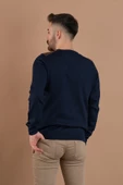 SAN&FA TRİKO SIFIR YAKA REGULAR FİT DESENLİ ERKEK TRİKO KAZAK - 10