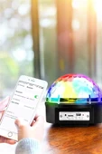 Bluetooth ve Uzaktan Kumandalı Çok Renkli Masaüstü Disko Topu thumbnail 4
