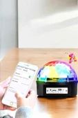 Kompakt Tasarımlı, Telefon Kontrollü Disko Topu Işıkları thumbnail 4