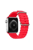 Akman Ally Apple Watch 7-8 41mm 6-5-4 40mm Marine Silikon Kayış Kordon 3-2-1 38mm-(1 - ACL6202180-2254 - 6