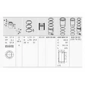 Psa Motor Piston Segman Gomlek Kit P205 P405 Bx Xu52c Xu5m Xu5s Xu51c (1,6 8v) 2,1 Cukur 83,00mm (std) - Mahle 0397692 - 1