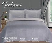 NİVEMESHOME YATAK ÖTÜSÜ ÇİFT KİŞİLİK 240X260 GRİ TOSKANA - 4