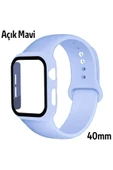 Akman ALLY Apple Watch 4-5-6 40mm Silikon Kordon Kayış ve Ekran Koruyucu Kılıf-(19 - ACL6202490-3869 - 3