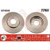 ON FREN DISK AYNASI 5 BIJON ASTRA G ASTRA H CORSA C MERIVA A - TRW DF4048 - 1