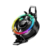 Coofbe Gösteregeli 6000 RPM Turbo Fan Işıklı Klipsli Buz Etkili Telefon Soğutucu Radyatör Tüm Telefonlara Uyumlu thumbnail 6