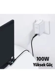 pazarcraft Zinc Manyetik Type-C to DC Round (79x55mm) Laptop Şarj Kablosu 100W 2m-(1903) - PZRCR3524-6187 thumbnail 2