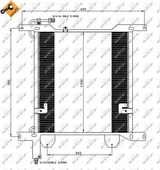 KLIMA RADYATORU KONDENSER DAF 95 XF FA / 95 XF FAC / 95 XF FAD / 95 XF FAR / 95 XF FT / 95 XF FTG / - NRF 35837 - 1