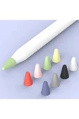 Akman Ally Apple Pencil İçin 8 Karışık Renk Sessiz Silikon Uç-(1903) - ACL6201896-3760 thumbnail 2