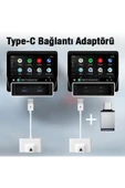 CepteToptan Ally Usb+Type-C Android Kablosuz Carplay Adaptör Çevirici - Youtube Netflix Ti - CPT4722004-2372 thumbnail 6