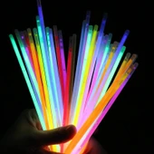 Karanlıkta Yanan Parlayan Fosforlu Glow Çubuk Bileklik 50 Adet - 3