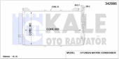 KLIMARADYATORU KOMPLE MATRIX 1.5 CRDI DIZEL 2006> - KALE 342995 - 1