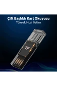 Akman ALLY Type-c Usb C Micro TF Kart Okuyucu - Telefon Tablet Pc-Laptop Bellek Kart O - ACL6208768-6399 thumbnail 2
