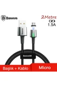 Akman Zinc Magnetic Usb Kablo Şarj Android Mikro Başlık 2Metre 1.5A-(1903) - ACL6209777-4846 - 1