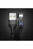 Akman Usams Mıknatıslı Başlık İPhone 14-13-12-11 usb Şarj Kablosu-(1903) - ACL6207806-7355 thumbnail 1