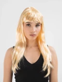 Platin Altın Dore Renk Uzun Düz Parti Peruğu thumbnail 1