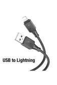 Akman HOCO X101 USB to iPhone Lightning 2.4A Hızlı Şarj ve Data Kablosu-(1903) - ACL6202014-3092 thumbnail 2