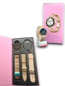 SW-43 AMOLED Ekran 3 Kordon Bileklik Hediyeli Akıllı Saat thumbnail 5