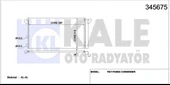 KLIMA RADYATORU (KONDANSER) PANDA - KALE 345675 - 1