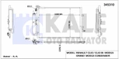 KLIMA RADYATORU (KONDANSER) CLIO III MODUS 1.5DCI K 9K - KALE 345310 - 1