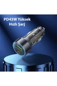 Akman HOCO NZ12A Action PD43W USB + Type-C Hızlı Şarj Araç Çakmaklı Şarj Aleti- - ACL6204315-2466 thumbnail 4
