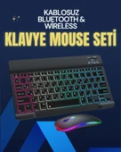 Şık ve Sessiz Tasarımlı Işıklı Klavye Mouse Seti – Şarjlı, Wireless - 1