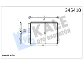 KLIMA RADYATORU KOMPLE HYUNDAI I30 1.6 T-GDI 2015-> KIA CEED PRO CEED 1.0 T-GDI 2015-> CERATO 1.6 20 - KALE 345410 - 1