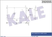 KLIMA RADYATORU DAEWOO ESPERO 96>00 - KALE 350555 - 1