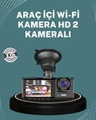 Gece Görüşlü DVR 3 Lensli Araç İçi Sürüş Kamerası Video Kaydedici - 1