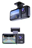 DVR Araç İçi Kamera Ön ve İç Kamera 2 İnç Ekranlı Çift Kamera - 2