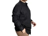 Erkek Gömlek UKol Gabardin Çift Cep 20360 Siyah thumbnail 2