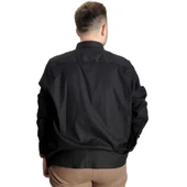 Erkek Gömlek UKol Gabardin Çift Cep 20360 Siyah thumbnail 8