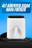 Hava Fritözü 4L Airfryer Pratik Uzun Ömürlü Yağsız Pişirme Taşınabilir thumbnail 1