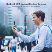 BlitzWolf BW-FYE15 TWS Bluetooth V5.0 Düşük Gecikmeli HiFi Ses IPX5 Su Geçirmez Kulak İçi Kulaklık - 2