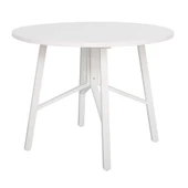 Round Yuvarlak Yemek Masası - Beyaz 110x110x76 cm - 2