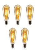 Cata CT-4350 4W (30W) Armut Rustik Ampul Amber 5 Adet Edison Ampul thumbnail 1