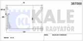 KLIMA RADYATORU  626 V 570×358×18 - KALE 387000 - 1