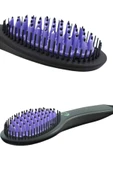 Elektrikli Fırça Taşınabilir Saç Düzleştirici Tarak Sıkı Dişli - 3