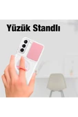Akman SM Galaxy S21 - S30 Kılıf Sürgülü Kamera Lens Korumalı Yüzük Standlı Si - ACL6202506-6046 thumbnail 6