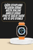 Akıllı Saat Amoled Ekran Bluetooth Bağlantılı Özel Tasarım Unısex thumbnail 2